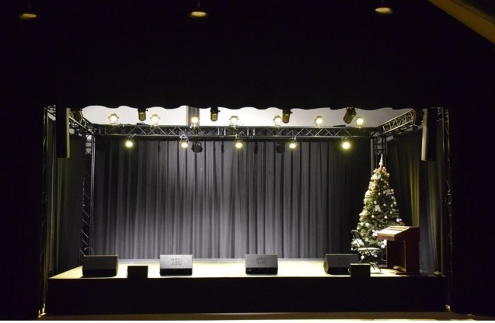 Widok nowej sali Gminnego Centrum Kultury i Biblioteki Publicznej